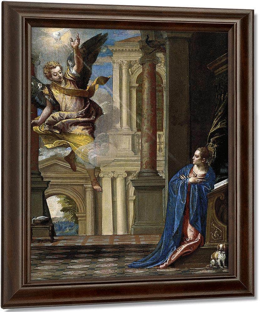1 The Annunciation Paolo Veronese By Paolo Veronese Fine Art Print