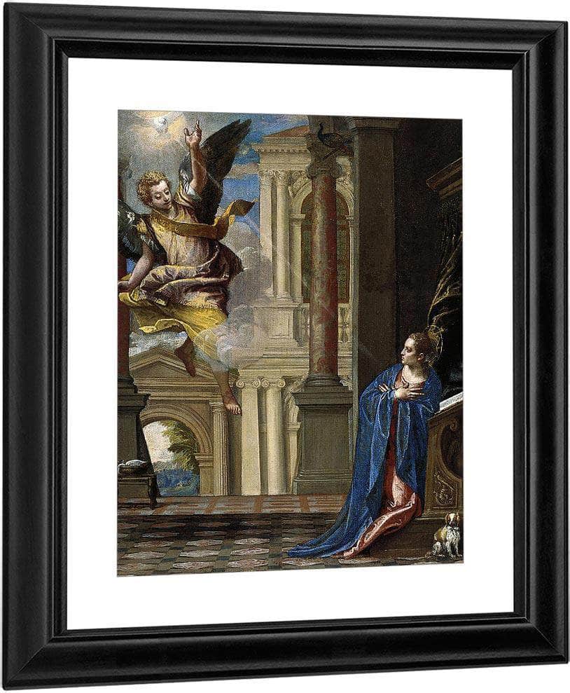 1 The Annunciation Paolo Veronese By Paolo Veronese Fine Art Print