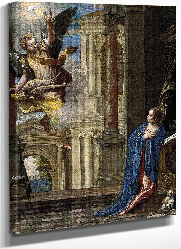 1 The Annunciation Paolo Veronese By Paolo Veronese Fine Art Print