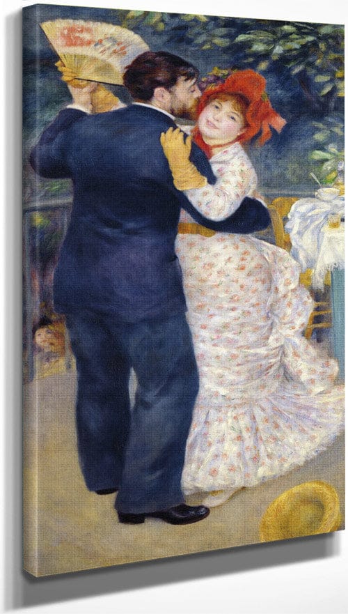 10" x 20" / Canvas Wrap A Dance In The Country By Pierre Auguste Renoir Fine Art Print