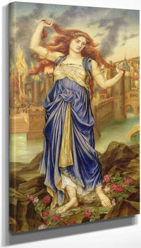 10" x 20" / Canvas Wrap Cassandra 1898 By Evelyn De Morgan Fine Art Print