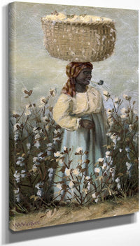 10" x 20" / Canvas Wrap Cotton Picker By William Aiken Walker Fine Art Print