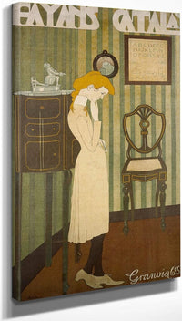 10" x 20" / Canvas Wrap Fayans Catala By Feliu Elias Bracons Fine Art Print