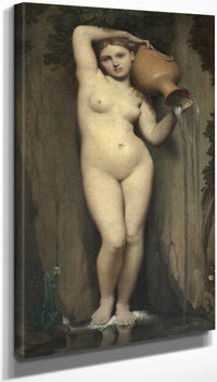 10" x 20" / Canvas Wrap La Source (The Spring) By Jean Auguste Dominique Ingres Fine Art Print