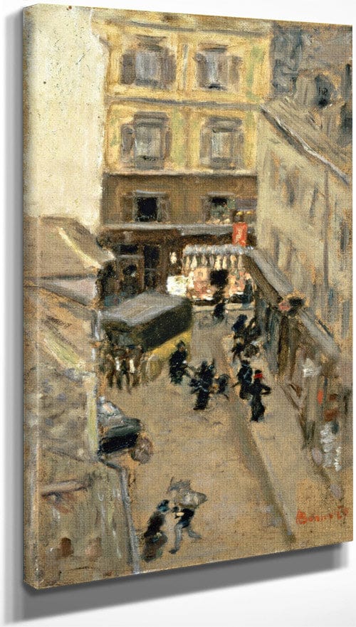 10" x 20" / Canvas Wrap Narrow Street In Paris By Pierre Bonnard Fine Art Print