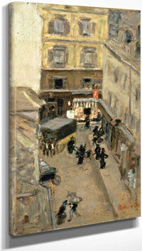 10" x 20" / Canvas Wrap Narrow Street In Paris By Pierre Bonnard Fine Art Print