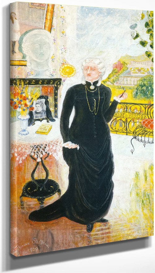 10" x 20" / Canvas Wrap Portrait Of My Teacher By Florine Stettheimer Fine Art Print