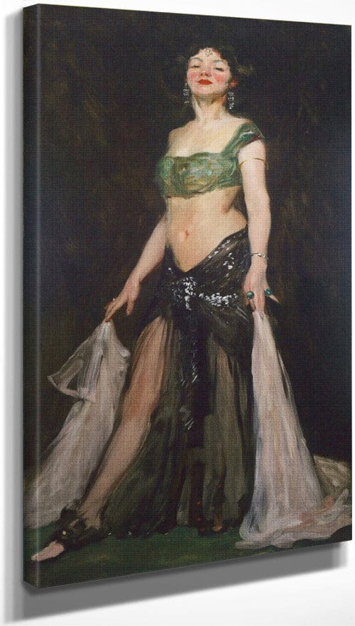 10" x 20" / Canvas Wrap Salome Dancer By Robert Henri Fine Art Print
