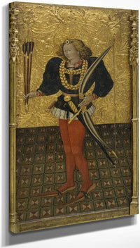 10" x 20" / Canvas Wrap Sant Sebastia Cap A 1450 By Jaume Ferrer The Younger Fine Art Print