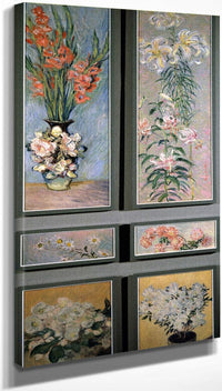 10" x 20" / Canvas Wrap Set Of Door Panels By Monet Claude Fine Art Print