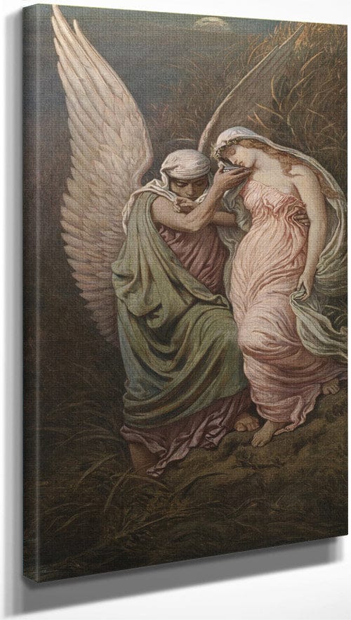 10" x 20" / Canvas Wrap The Cup Of Death By Elihu Vedder Fine Art Print