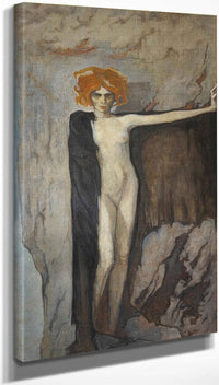 10" x 20" / Canvas Wrap The Marchesa Casati 1920 By Romaine Brooks Fine Art Print