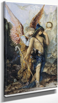 10" x 20" / Canvas Wrap The Voices 1867 By Gustave Moreau Fine Art Print