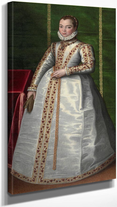 10" x 20" / Canvas Wrap Unknown Noblewoman 1565 By Sofonisba Anguissola Fine Art Print
