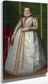 10" x 20" / Canvas Wrap Unknown Noblewoman 1565 By Sofonisba Anguissola Fine Art Print