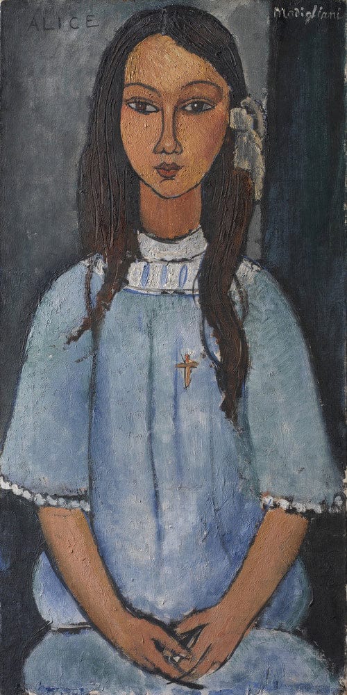 Alice By Amedeo Modigliani Print, Canvas Art, Framed Print
