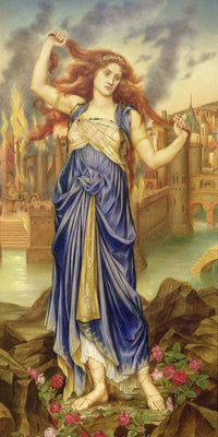 10" x 20" / Fine Art Paper Cassandra 1898 By Evelyn De Morgan Fine Art Print