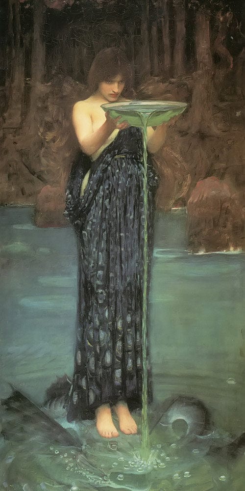 10" x 20" / Fine Art Paper Circe Invidiosa By John Waterhouse Fine Art Print