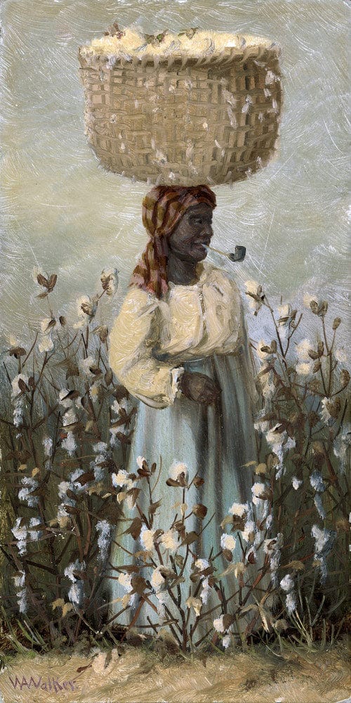 10" x 20" / Fine Art Paper Cotton Picker By William Aiken Walker Fine Art Print