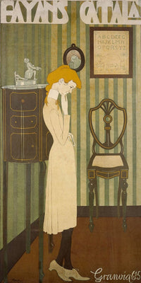 10" x 20" / Fine Art Paper Fayans Catala By Feliu Elias Bracons Fine Art Print