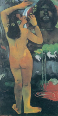 10" x 20" / Fine Art Paper Hina Tefatou ( The Moon And The Earth) By Paul Gauguin Fine Art Print