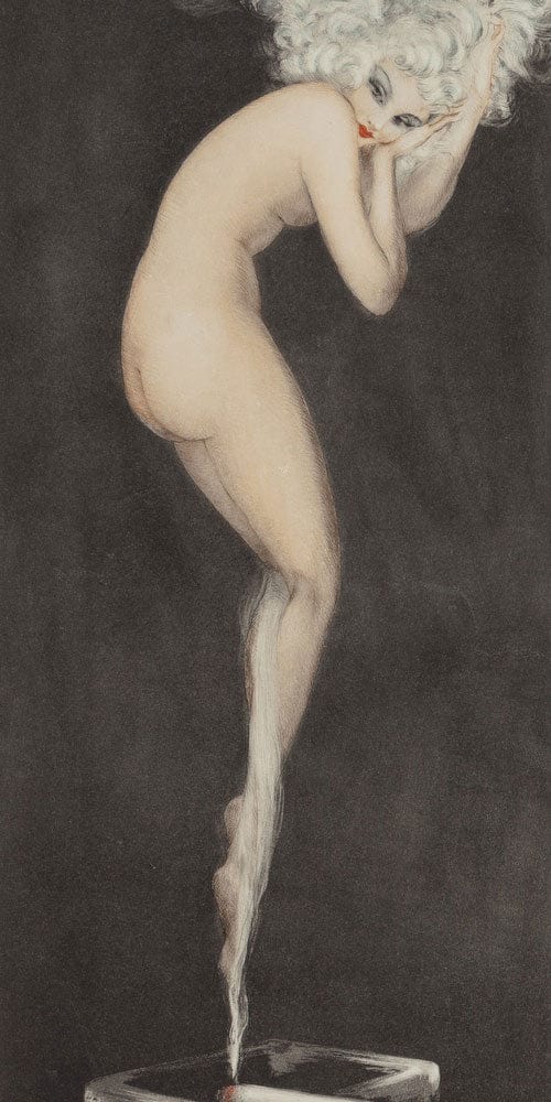 10" x 20" / Fine Art Paper Illusion 1940 By Louis Icart Fine Art Print