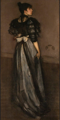 10" x 20" / Fine Art Paper Mother Of Pearl And Silver The Andalusian By James McNeill Whistler Fine Art Print