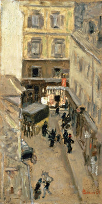 10" x 20" / Fine Art Paper Narrow Street In Paris By Pierre Bonnard Fine Art Print