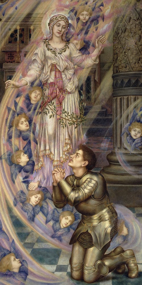 10" x 20" / Fine Art Paper Our Lady Of Peace 1902 By Evelyn De Morgan Fine Art Print