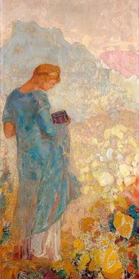 10" x 20" / Fine Art Paper Pandora By Odilon Redon Fine Art Print