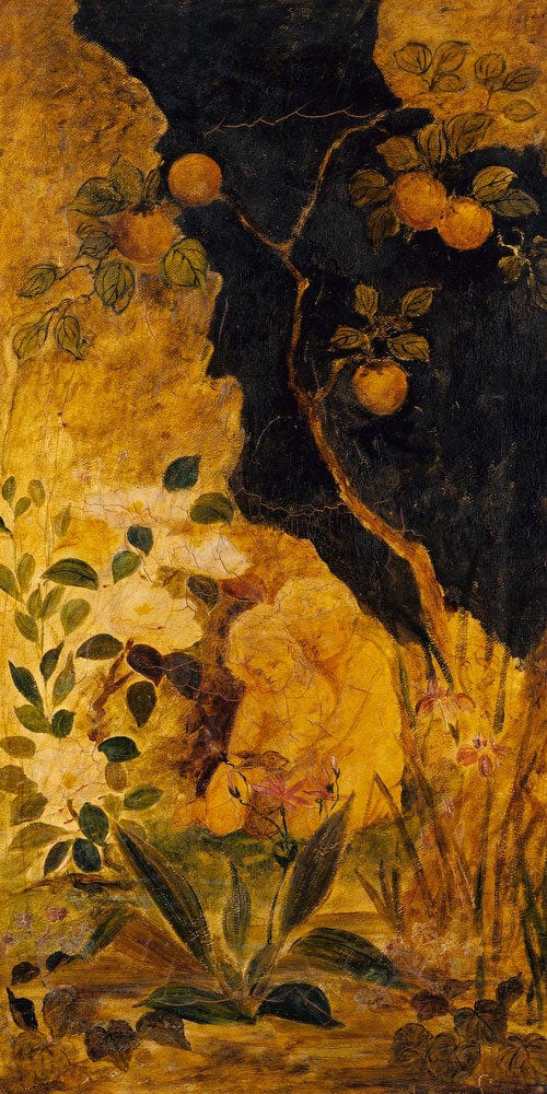 10" x 20" / Fine Art Paper Panel For A Screen  Children Playing With A Rabbit By Albert Pinkham Ryder Fine Art Print