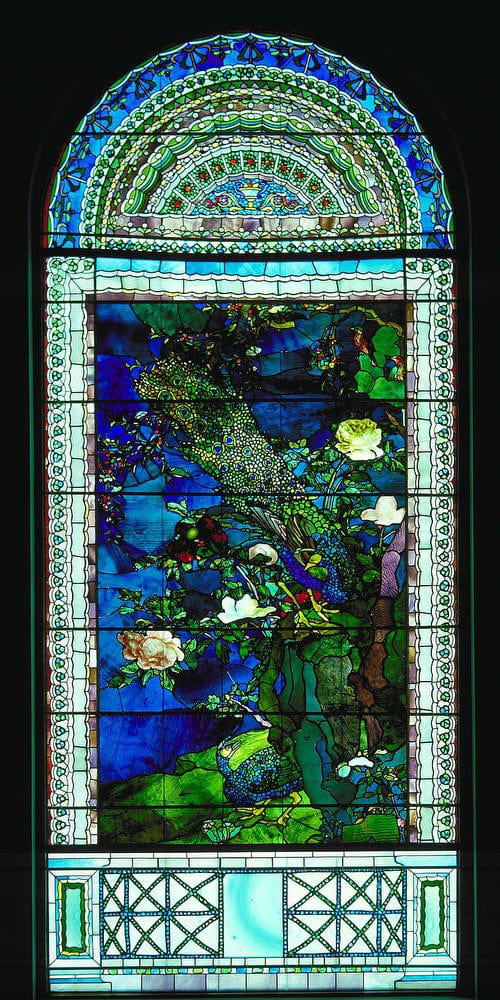 10" x 20" / Fine Art Paper Peacocks And Peonies I By John La Farge Fine Art Print