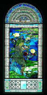 10" x 20" / Fine Art Paper Peacocks And Peonies Ii By John La Farge Fine Art Print