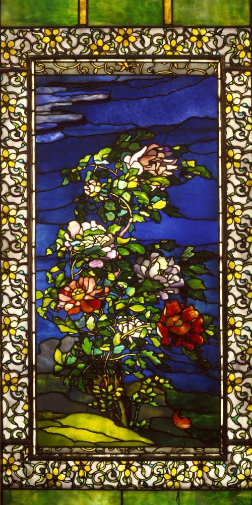 10" x 20" / Fine Art Paper Peonies In The Wind With Kakemono Borders By John La Farge Fine Art Print