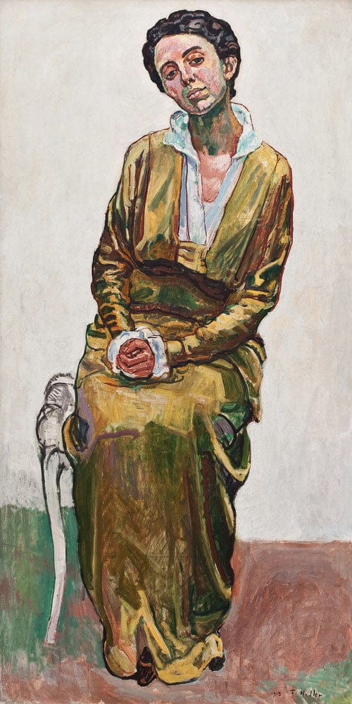 10" x 20" / Fine Art Paper Portrait Of Emma 1915 Art Nouveau By Ferdinand Hodler Fine Art Print
