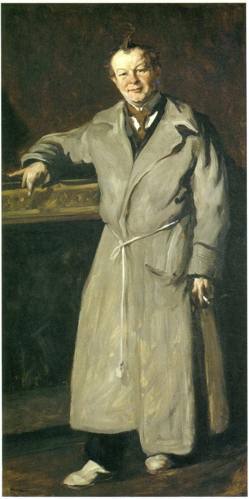 10" x 20" / Fine Art Paper Portrait Of George Luks By Robert Henri Fine Art Print