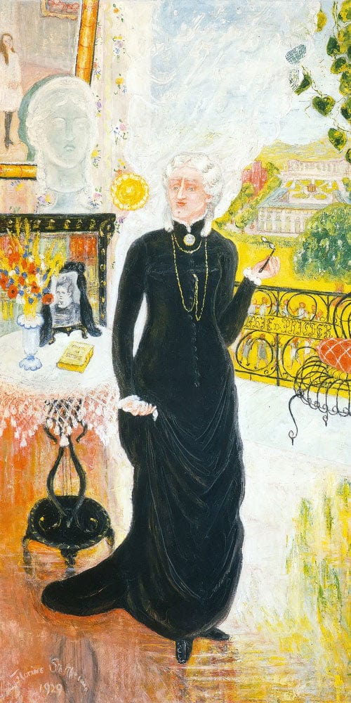 10" x 20" / Fine Art Paper Portrait Of My Teacher By Florine Stettheimer Fine Art Print