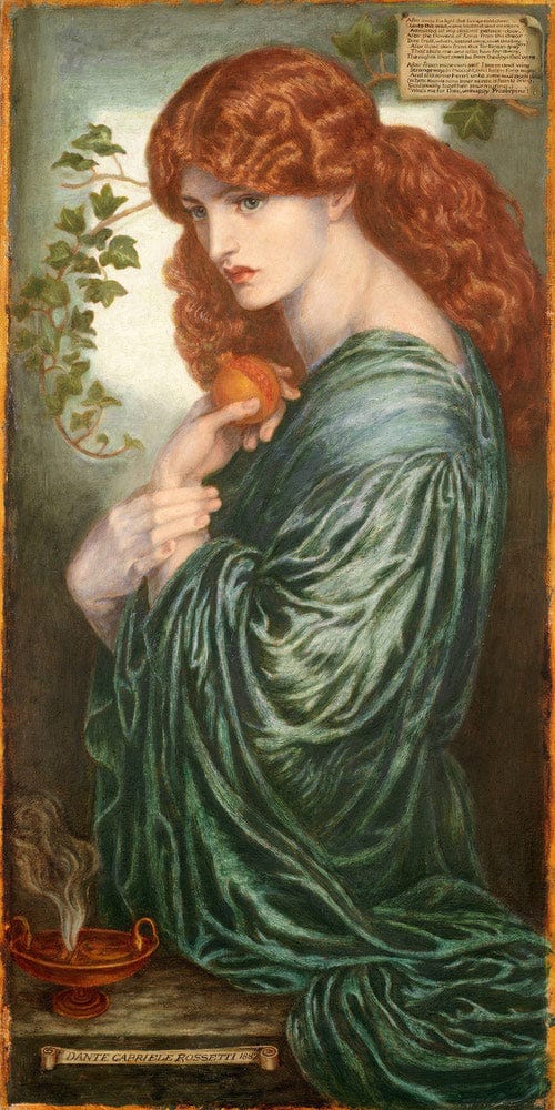 10" x 20" / Fine Art Paper Proserpine 1882 39 2X78 7Cm Birmingham Museum And Art Gallery By Dante Gabriel Rossetti Fine Art Print