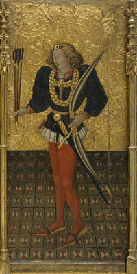 10" x 20" / Fine Art Paper Sant Sebastia Cap A 1450 By Jaume Ferrer The Younger Fine Art Print