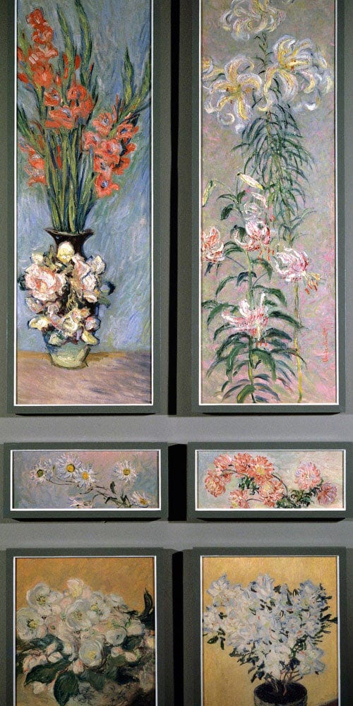 10" x 20" / Fine Art Paper Set Of Door Panels By Monet Claude Fine Art Print