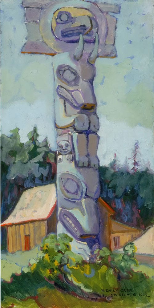 10" x 20" / Fine Art Paper Skidegate 1912 By Emily Carr Fine Art Print