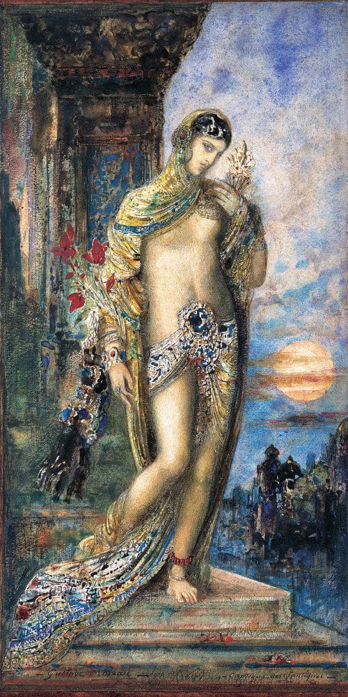 10" x 20" / Fine Art Paper Song Of Songs 1893 By Gustave Moreau Fine Art Print