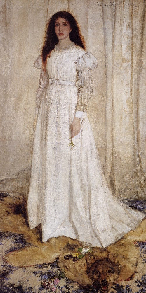 10" x 20" / Fine Art Paper Symphony In White No 1 (The White Girl) 1862 James McNeill Whistler Fine Art Print