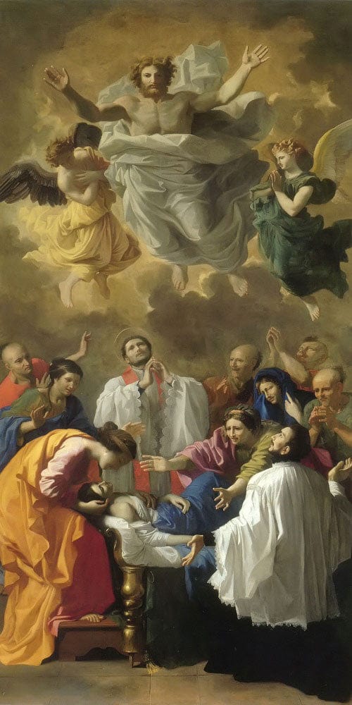10" x 20" / Fine Art Paper The Miracle Of St Francis Xavier By Nicholas Poussin Fine Art Print