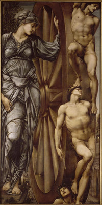 10" x 20" / Fine Art Paper The Wheel Of Fortune 1883 By Edward Burne Jones Fine Art Print