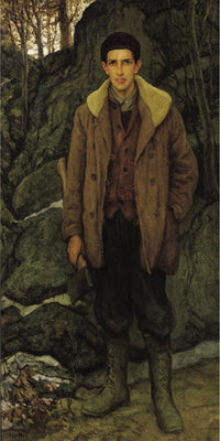 10" x 20" / Fine Art Paper The Woodsman William Compton Circa 1913 By Francis Luis Mora Fine Art Print