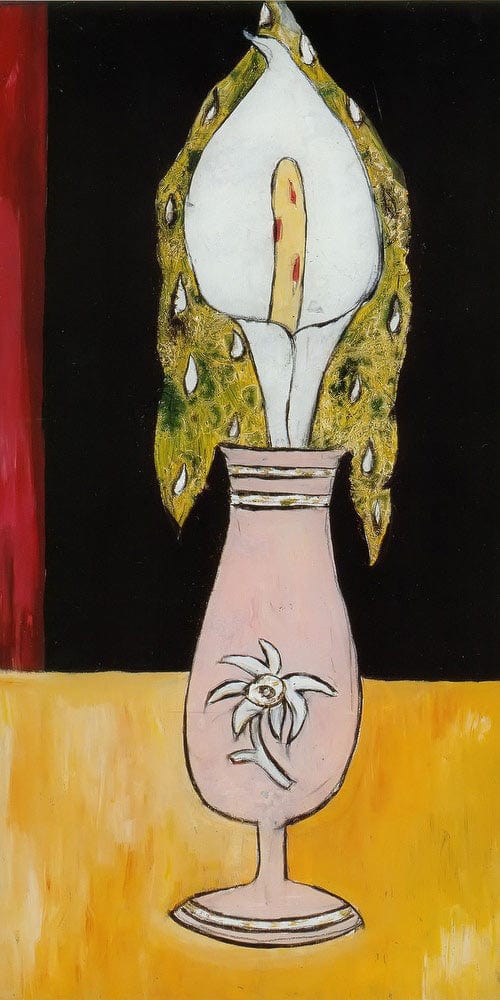 10" x 20" / Fine Art Paper Tinseled Flowers By Marsden Hartley Fine Art Print