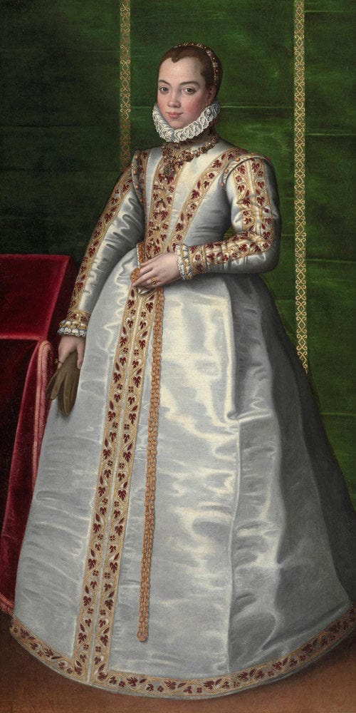 10" x 20" / Fine Art Paper Unknown Noblewoman 1565 By Sofonisba Anguissola Fine Art Print