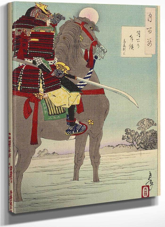 100 Aspects No 8 Moonlight Patrol 1885 By Tsukioka Yoshitoshi Fine Art Print