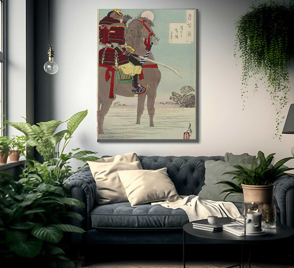 100 Aspects No 8 Moonlight Patrol 1885 By Tsukioka Yoshitoshi Fine Art Print